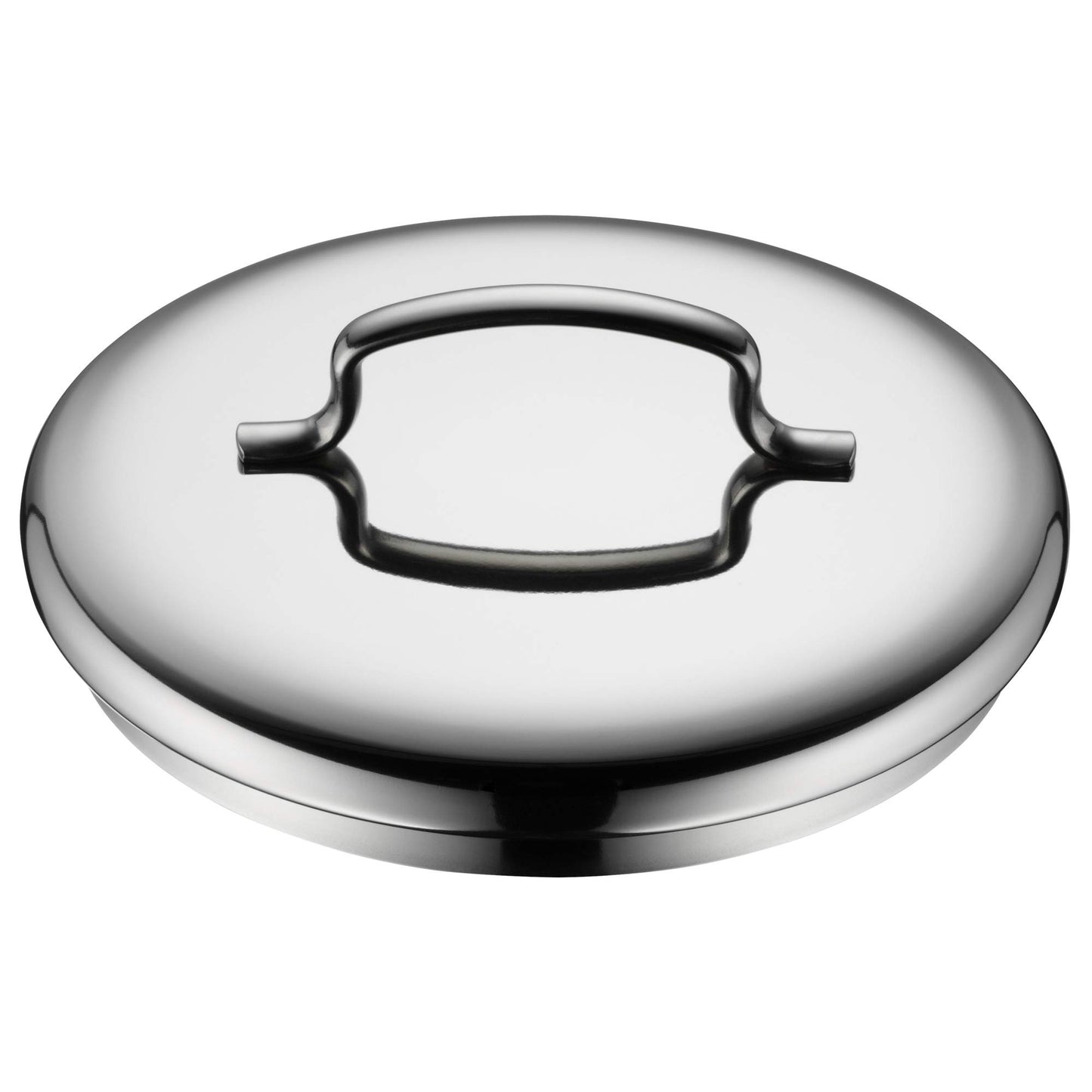 WMF mini cooking pot small 12cm, metal lid, meat pot induction 1l, Cromargan stainless steel, stackable, for small portions, single households - 0712776040