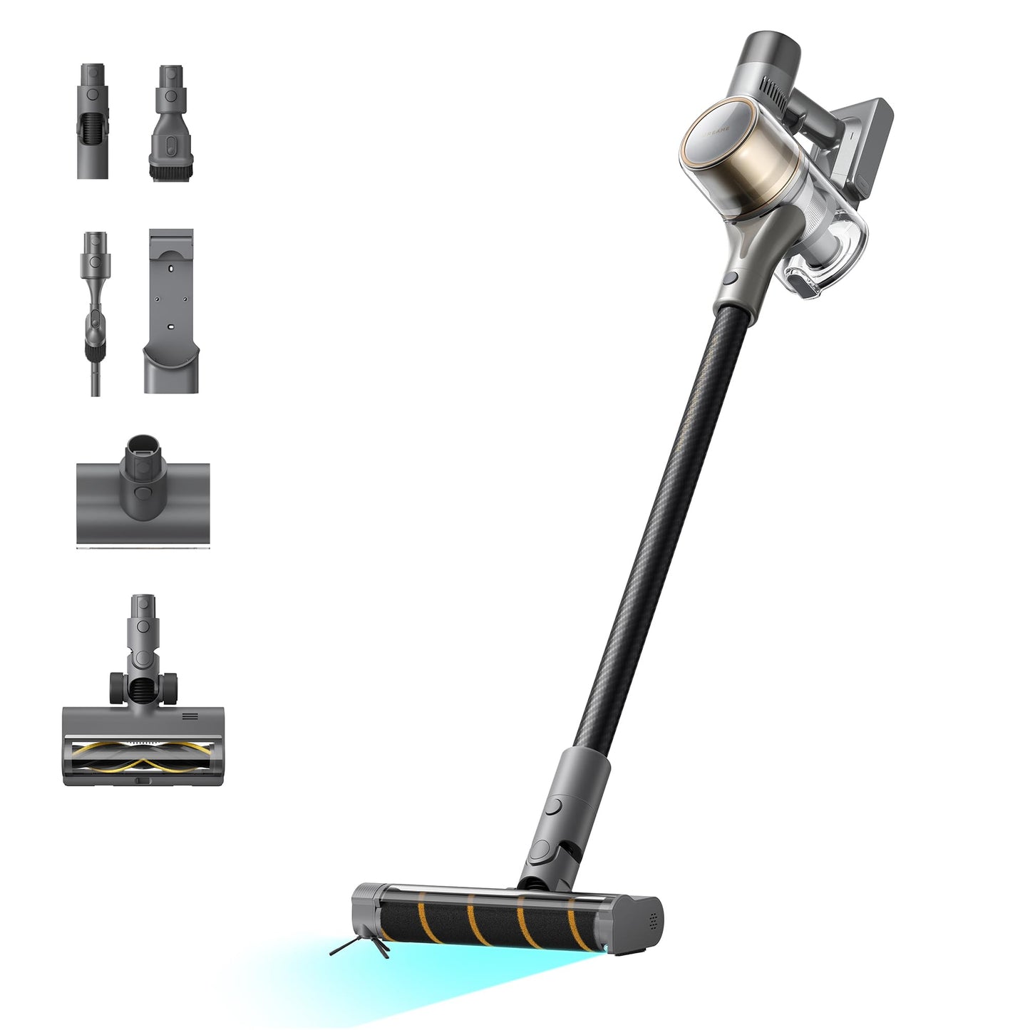 dreame R30 wireless vacuum cleaner, side brush, for numerous surfaces, dust lighting, tangle-free, 22,000PA / 190 AW suction power, 90 min. maximum running time, filtering 99.9% - VRV31D