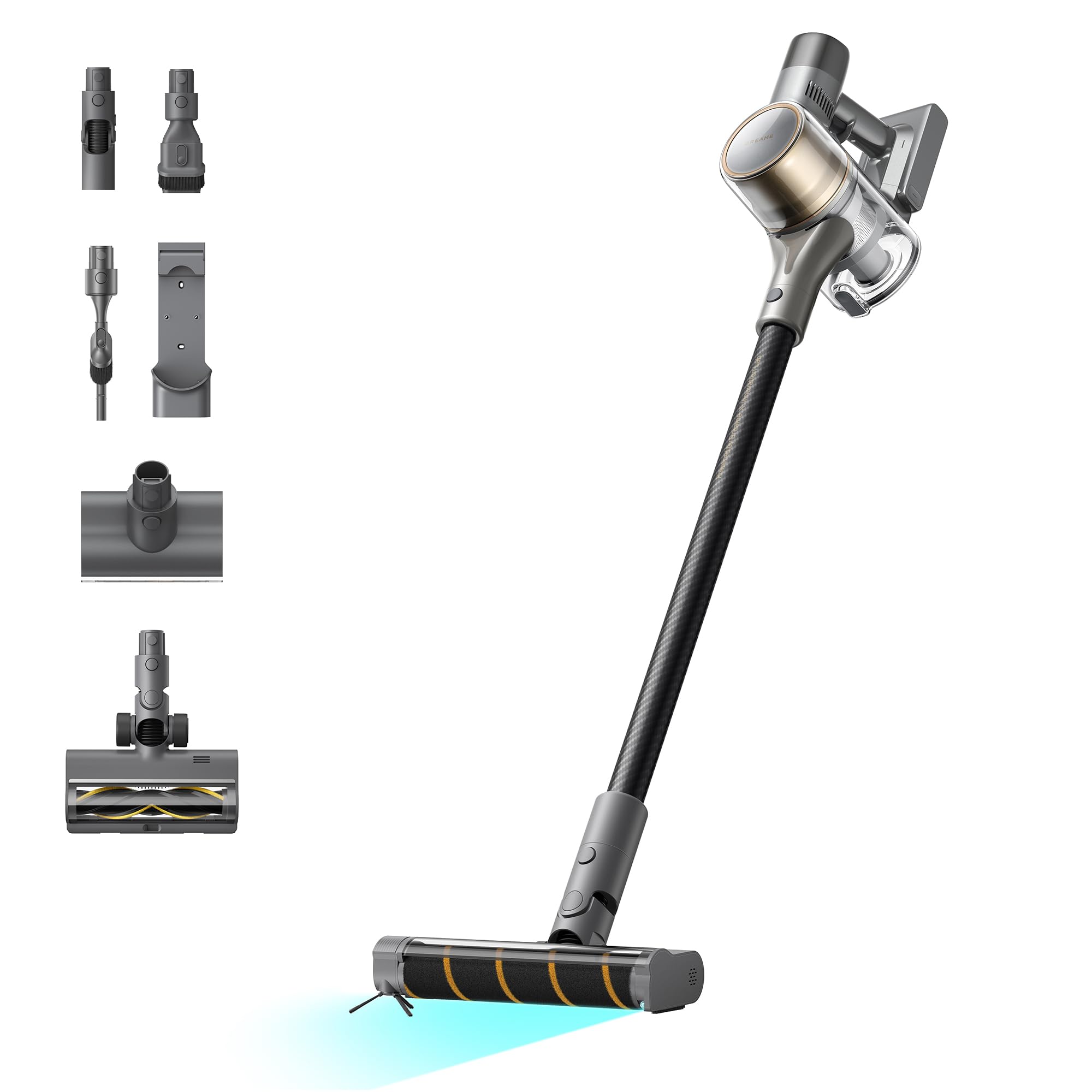 Aspirator fără fir Dreame R30, perie laterală, pentru numeroase suprafețe, iluminare praf, fără încurcături, putere de aspirare 22.000PA / 190 AW, autonomie maximă 90 min., filtrare 99.9% - VRV31D