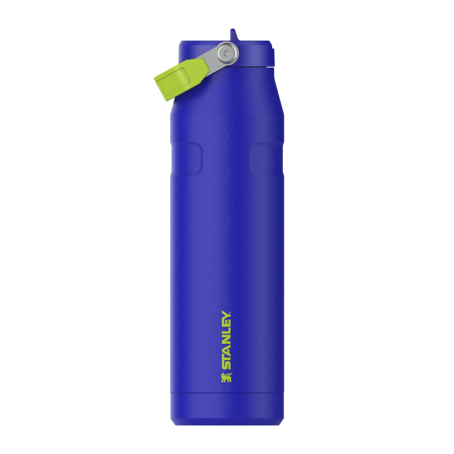 Stanley 1913 Flip Straw Drinking Bottle with Straw 1.06L - Thermal Mug Cools for 17 Hours - Ice Cold for 4 Days - BPA Free - Leakproof - For Cup Holders - Dishwasher Safe - Cobalt Chartreuse - 100000117861
