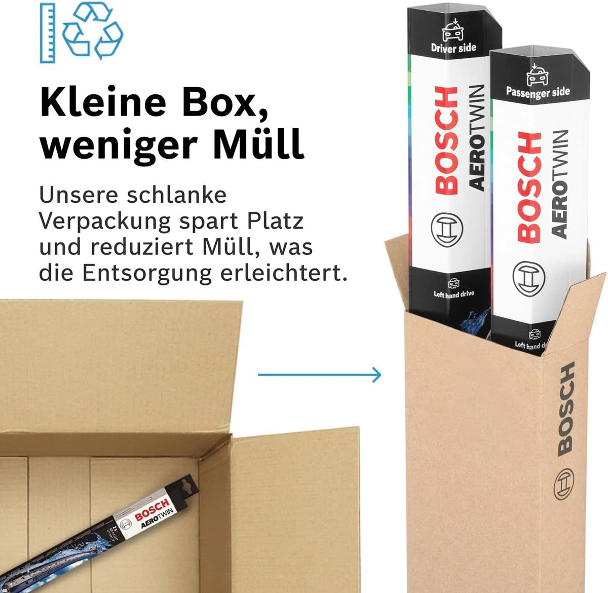 Bosch Aerotwin eA 102 S Ștergătoare de parbriz față - 650 mm și 475 mm - 339701409V