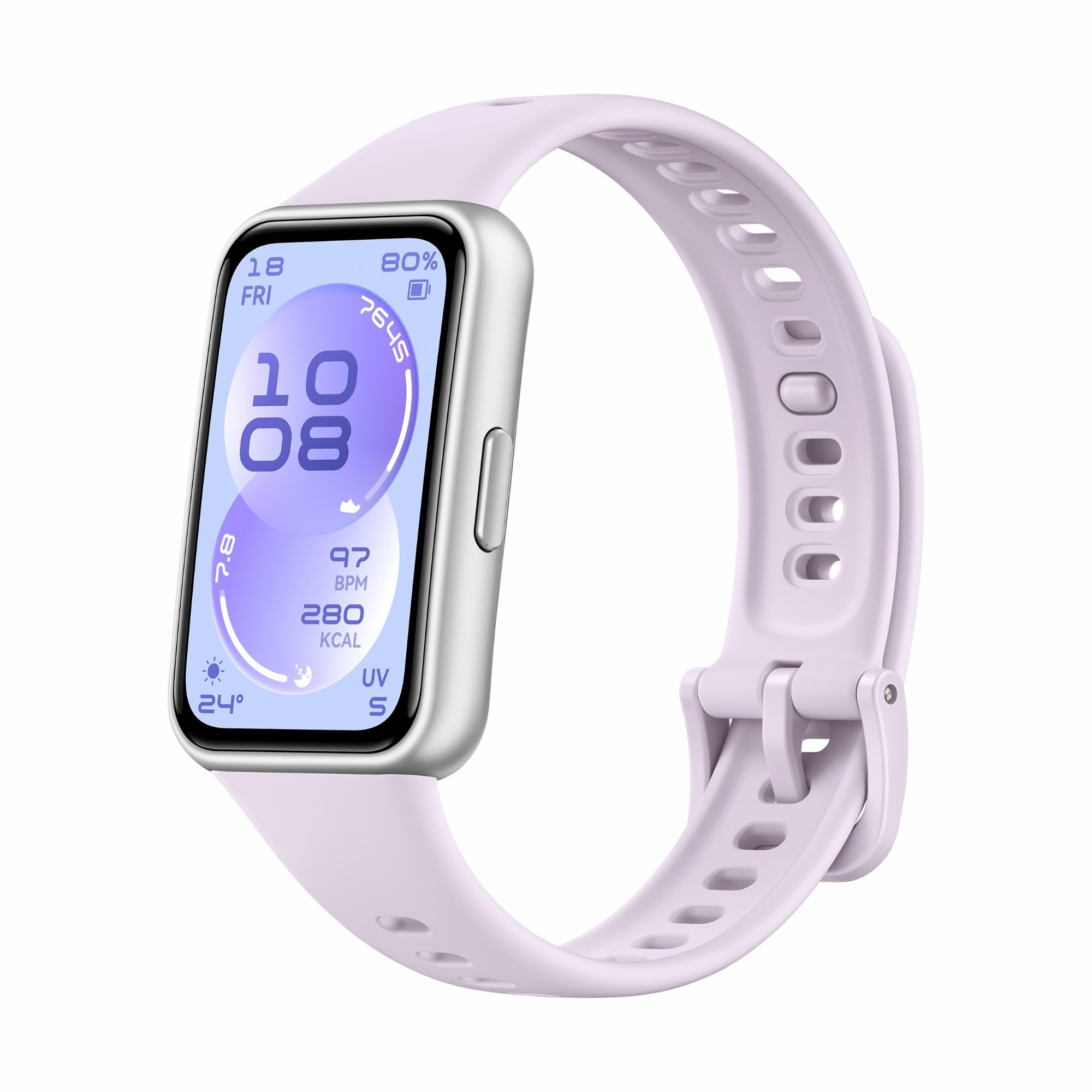 HUAWEI Band 11 Smartwatch, fitness tracker with 1.62" AMOLED display, 1500 nits, heart rate & sleep tracking, SpO2, up to 14 days battery, emotional well-being, Bluetooth, Android & iOS, purple - Candy-B19F