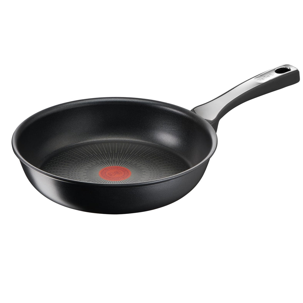 Tefal Unlimited On Frying Pan 28cm High Edge, Induction Pan with Scratch-Resistant Titanium Non-Stick Coating, Thermo-Signal for Ideal Cooking Temperature, Suitable for All Types of Stoves, G25906