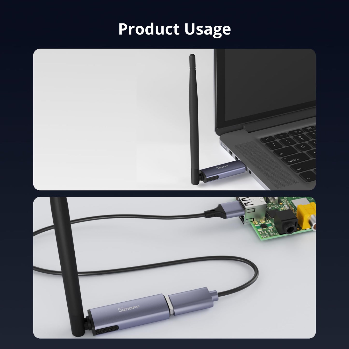 SONOFF Zigbee 3.0 USB Dongle Plus MG24, Zigbee Gateway with EFR32MG24, Thread & Zigbee USB stick, Zigbee Controller for Home Assistant or Zigbee2MQTT - Dongle-PMG24