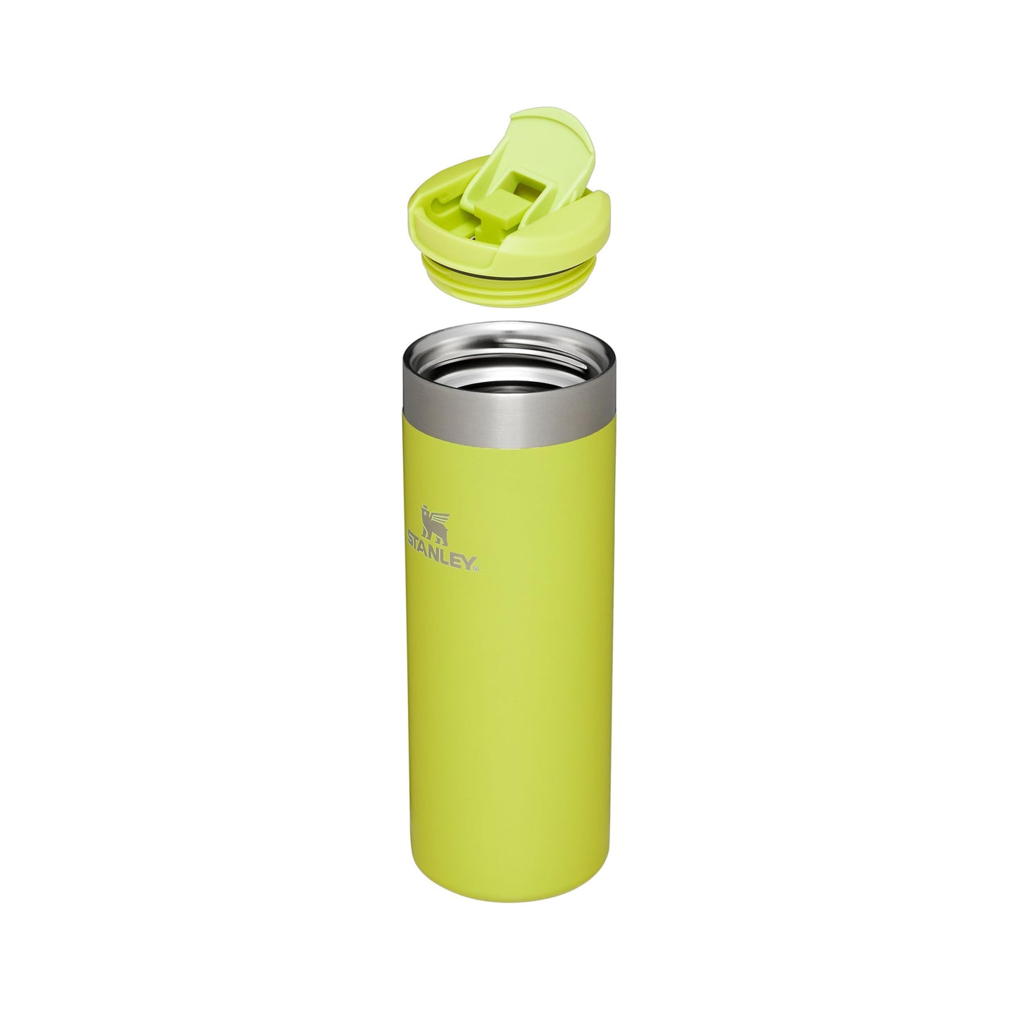 Stanley 1913 Aerolight Transit Thermo Mug 0.47L - Keeps Hot for 6 Hours - Dishwasher Safe - Coffee Mug To Go Leak-Proof - Compatible with Common Car Drink Holders - Yellow - stan96793