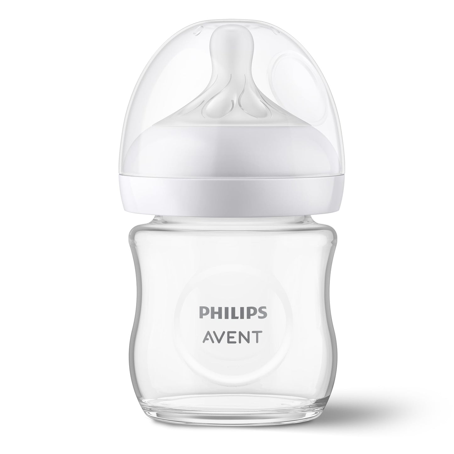 Philips AVENT Natural Response baby bottle made of glass - 120 ml baby bottle, BPA-free for newborn babies from 0 months (model SCY930/01)