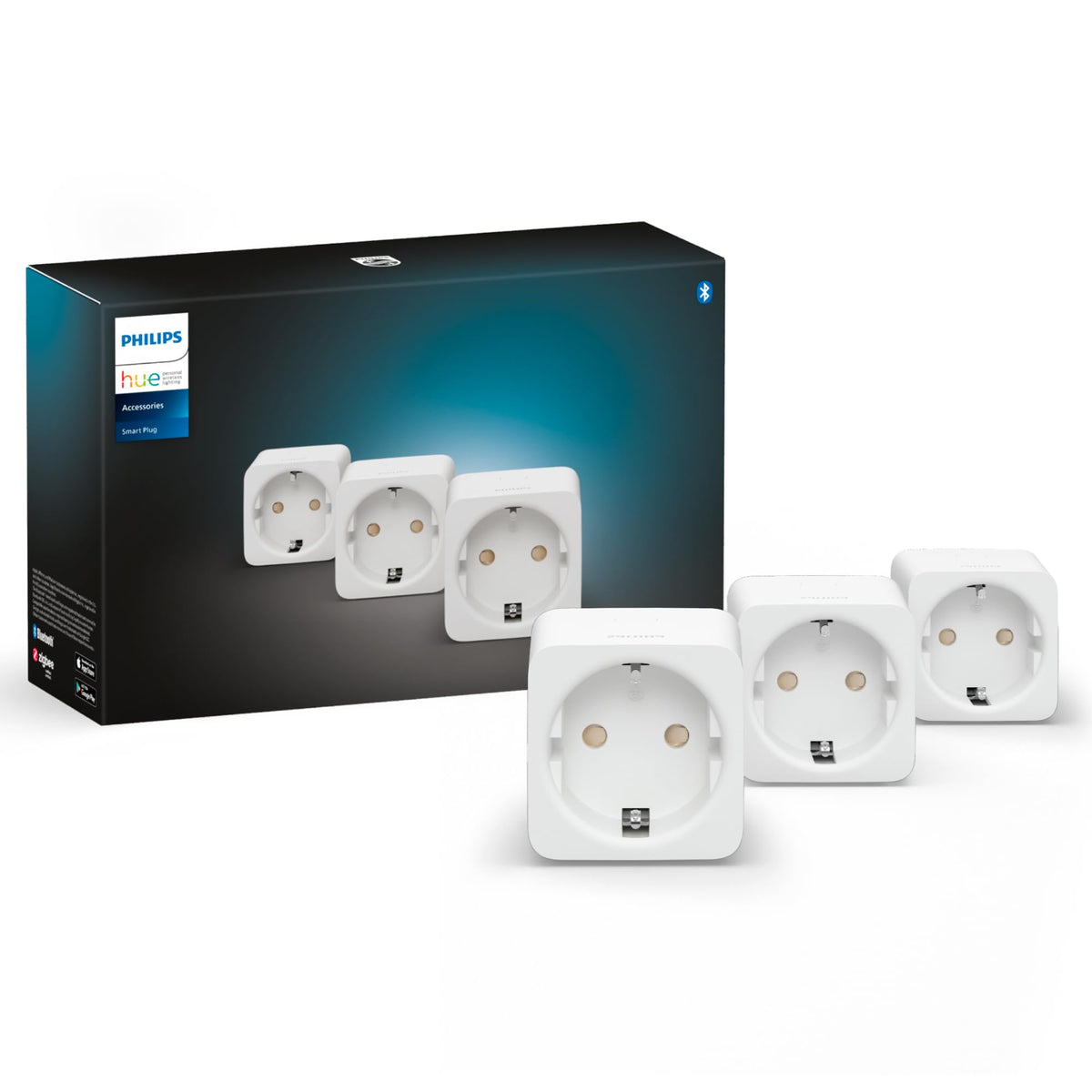 Philips Hue Smart Plug, Alb, Pachet de 3 - 929003050602