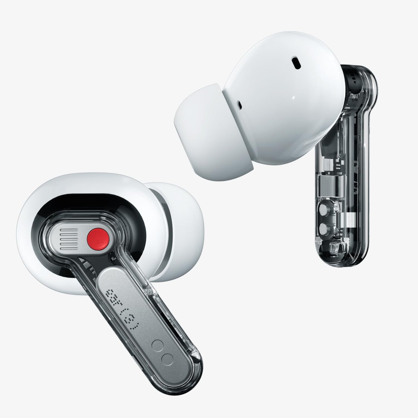 Nothing Ear (3) Wireless In-Ear Headphones, Adaptive Noise Cancellation, LDAC Hi-Res Audio, Super Mic, IP54, Fast Charging, Up to 22 Hours Battery Life, Compatible with Android & iOS - White - B173