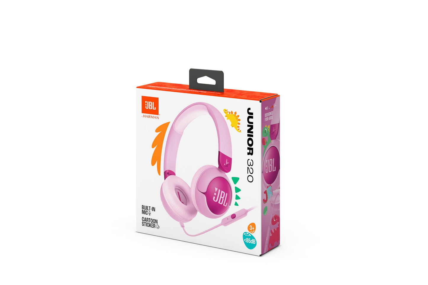 JBL Junior 320, On-Ear-Kopfhörer mit Kabel und eingebautem  JBLJR320PUR