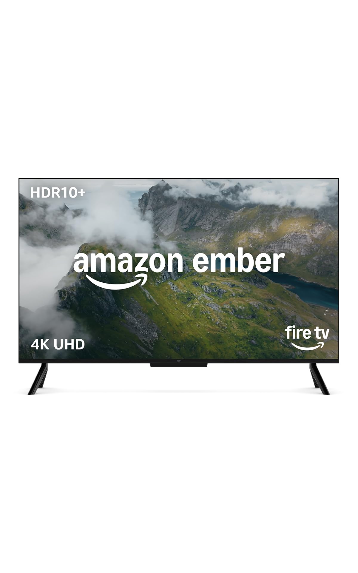 Amazon Ember 4 series with Fire TV (latest generation), 43-inch smart TV in 4K Ultra HD with Alexa remote control, HDR10+, fast processor, Dolby Audio, ambient TV and free live TV - 4K43N402D