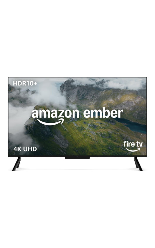 Amazon Ember 4 series with Fire TV (latest generation), 50-inch smart TV in 4K Ultra HD with Alexa remote control, HDR10+, fast processor, Dolby Audio, ambient TV and free live TV - 4K50N402D