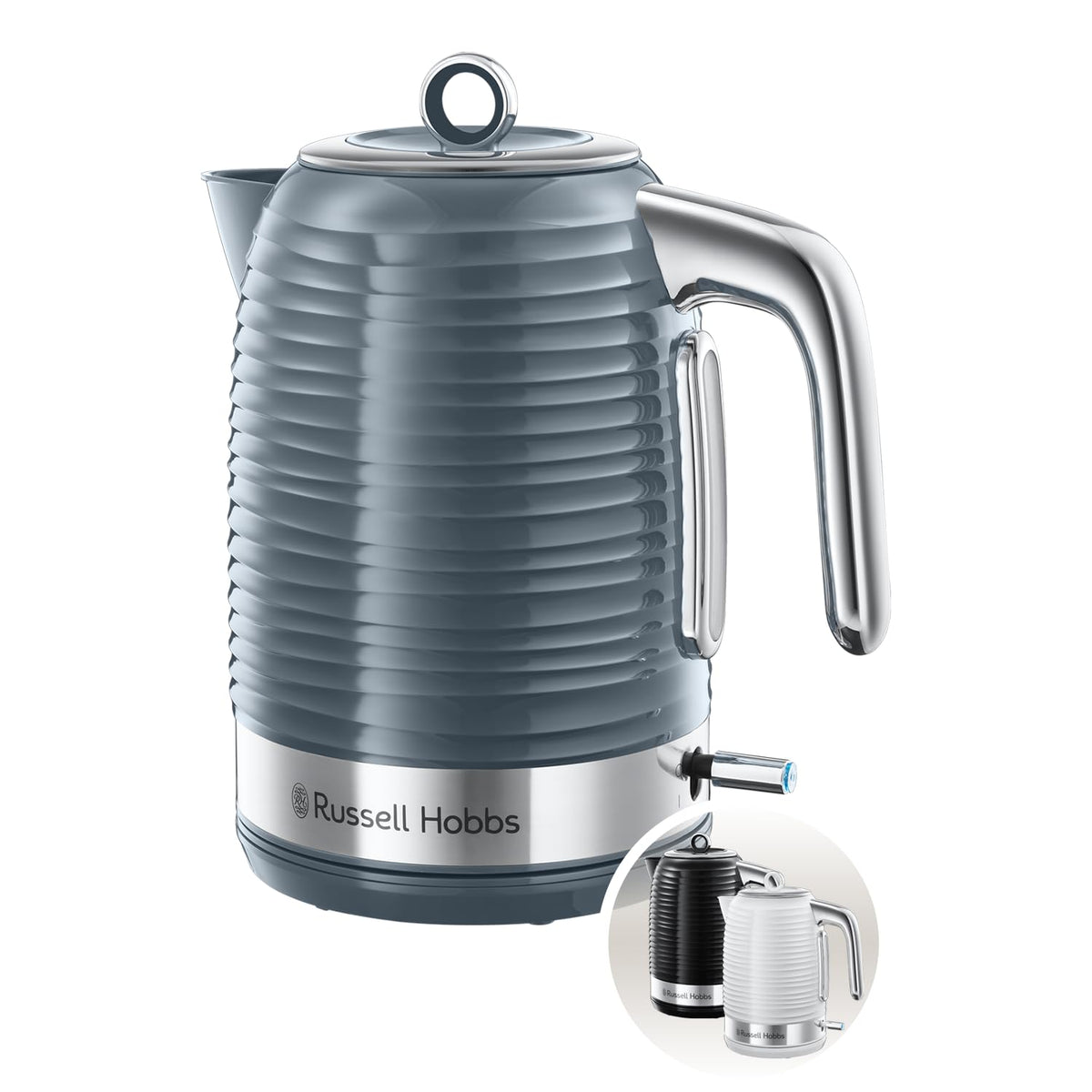 Russell Hobbs Inspire Kettle, Grey, 1.7 l, 2400 Watt - 24363-70