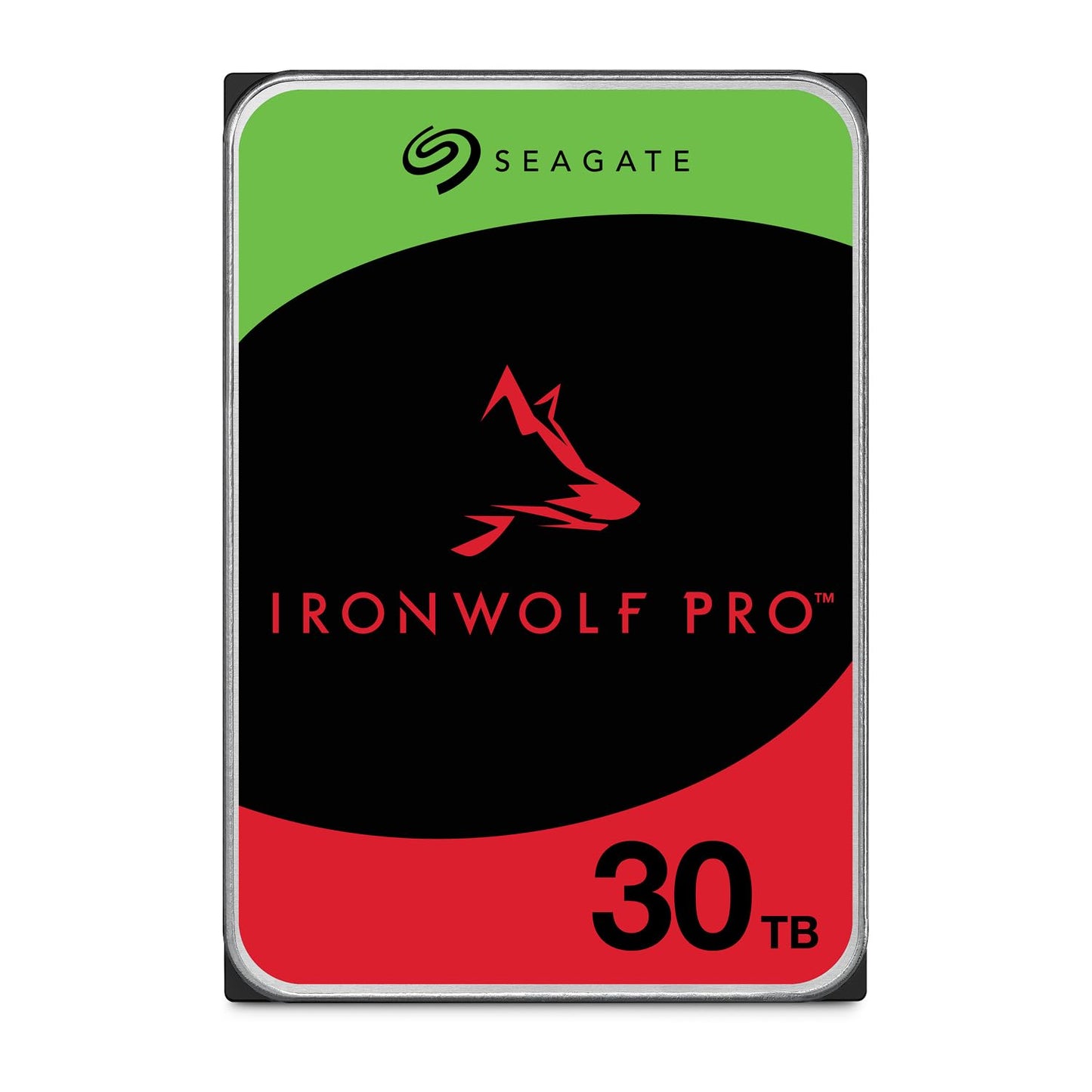 Seagate IronWolf Pro 30TB, NAS internal hard drive, 3.5 inch, 7200 rpm, CMR, 512 MB cache, SATA 6 GB/S, incl. 3 years rescue service, model number: ST30000NTZ11
