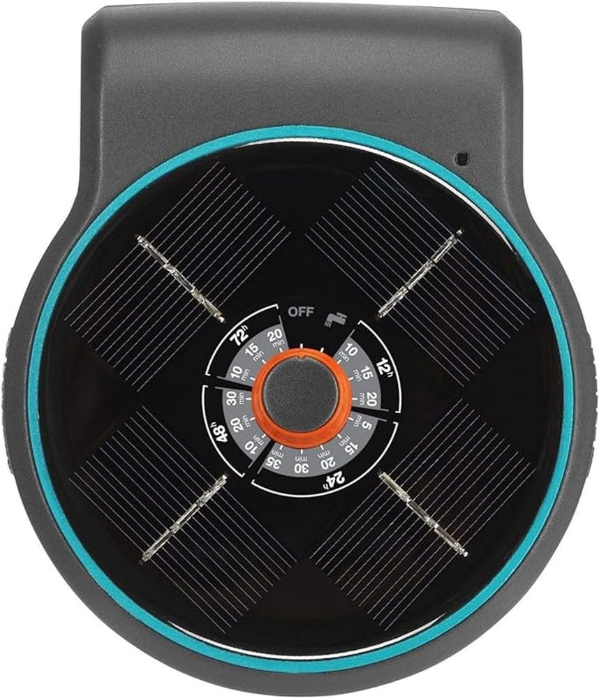 Gardena Solar Irrigation AquaBloom Set: Solar Powered Irrigation System for Balcony and Potted Plants, up to 4 m Height, Season Independent (13300-20)
