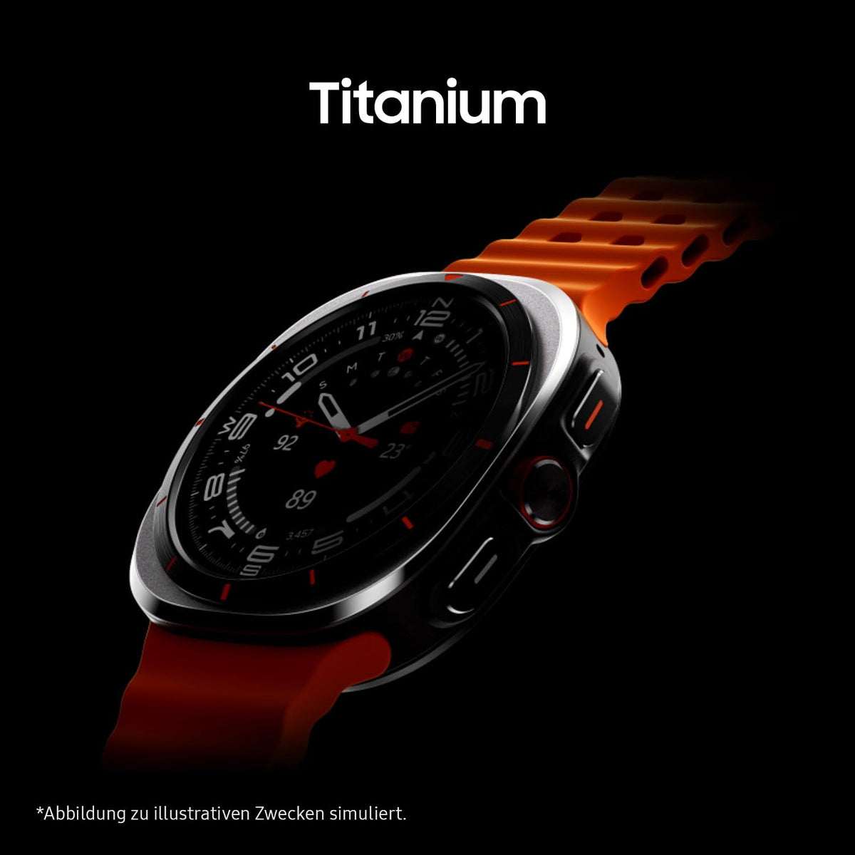 Samsung Galaxy Watch Ultra (2025) Smartwatch with Galaxy AI, fitness watch, marine band, titanium case, quick button, dual GPS, 64 GB storage, 47 mm, LTE, Titanium Gray, 3 years manufacturer warranty. - SM-L705FZA2DBT