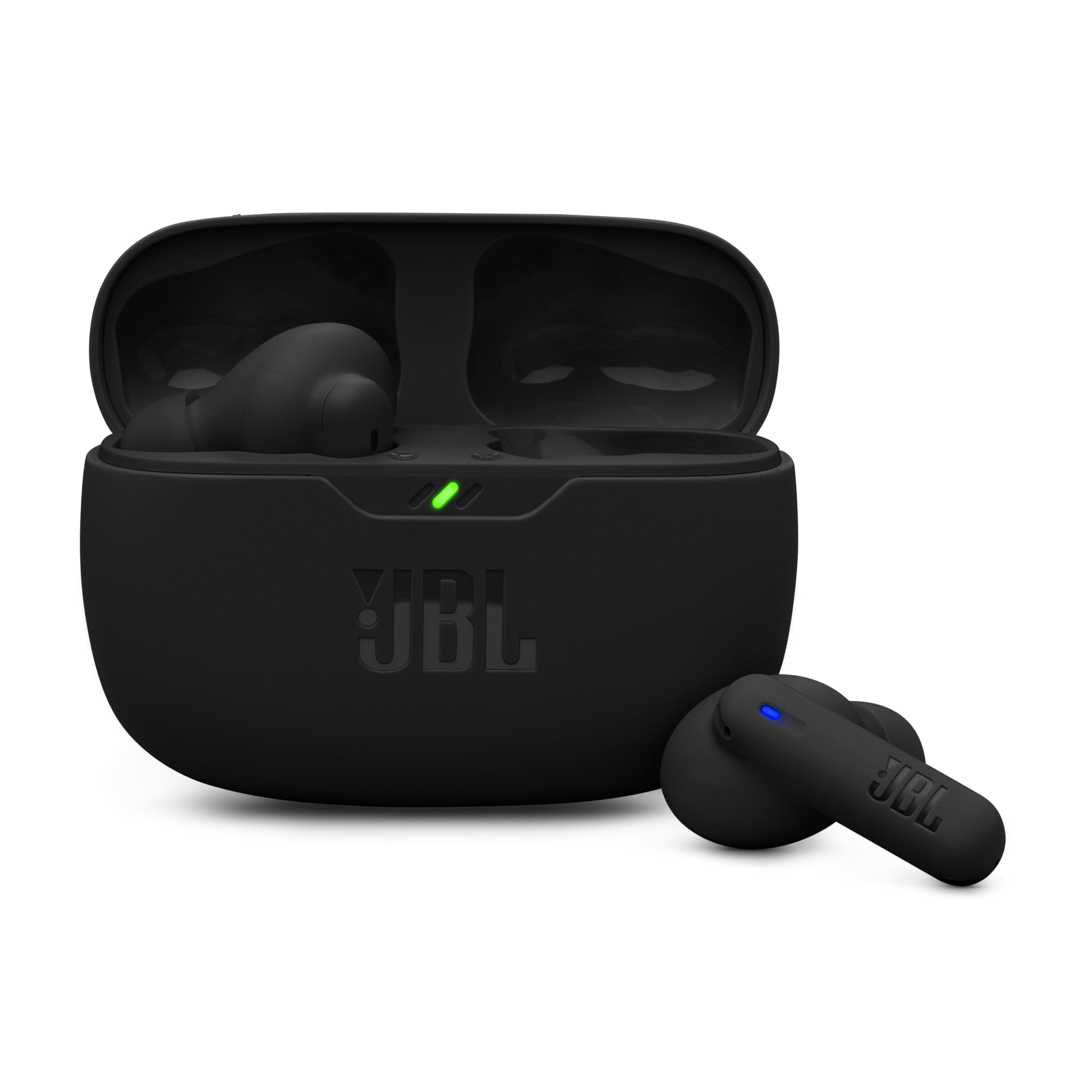 JBL Wave Beam 2, wireless Bluetooth in-ear headphones with noise canceling, 40 h playback time, JBL Pure Bass Sound, Smart Ambient technology and multipoint connection, black - JBLWBEAM2BLK