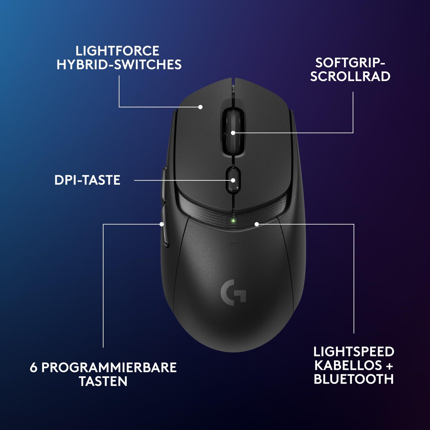 Logitech G G309 Lightspeed Wireless Gaming Mouse + POWERPLAY 2 - 910-005282