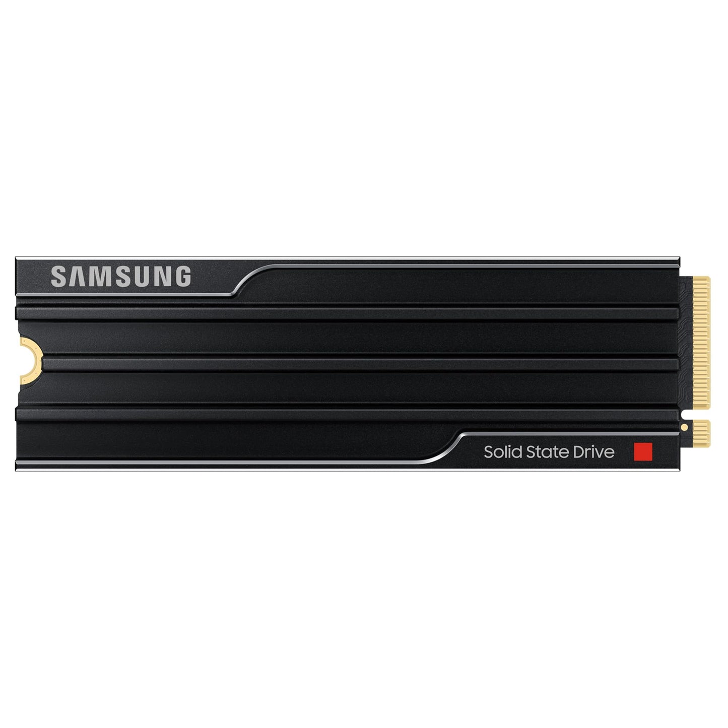 Samsung 9100 PRO Heatsink NVMe M.2 SSD, 4TB, PCIe 5.0, 14,800 MB/s Read, 13,400 MB/s Write, Internal SSD for PC and Console Gaming and Video Editing, Black, MZ-VAP4T0CW