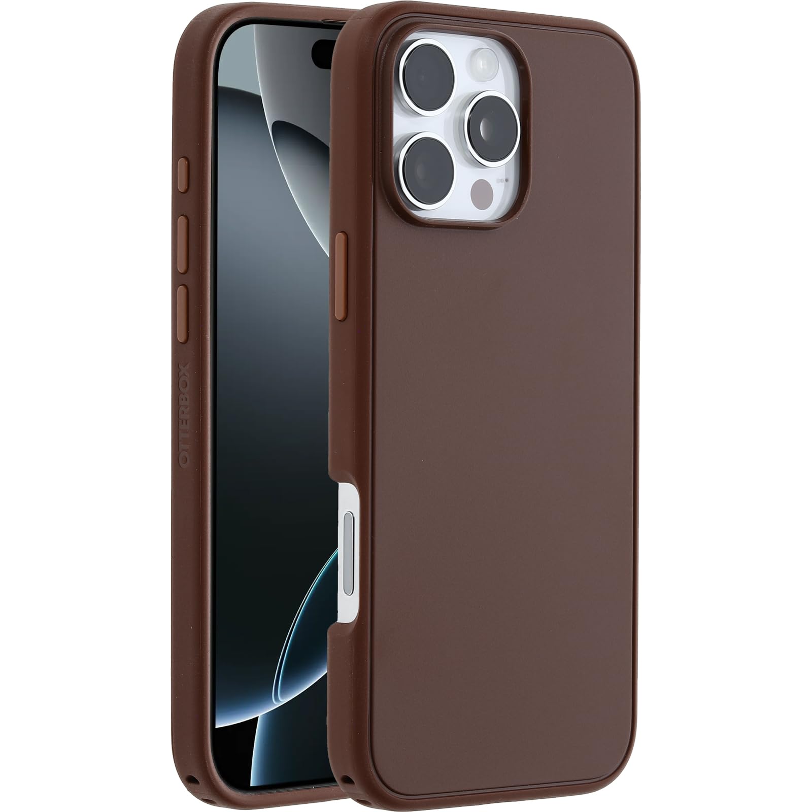 OtterBox Symmetry Series MagSafe Case for iPhone 16 Pro Max, Shockproof Drop Proof Slim Protective Case, 3X More Drops than Military Grade, Brown - 77-96590