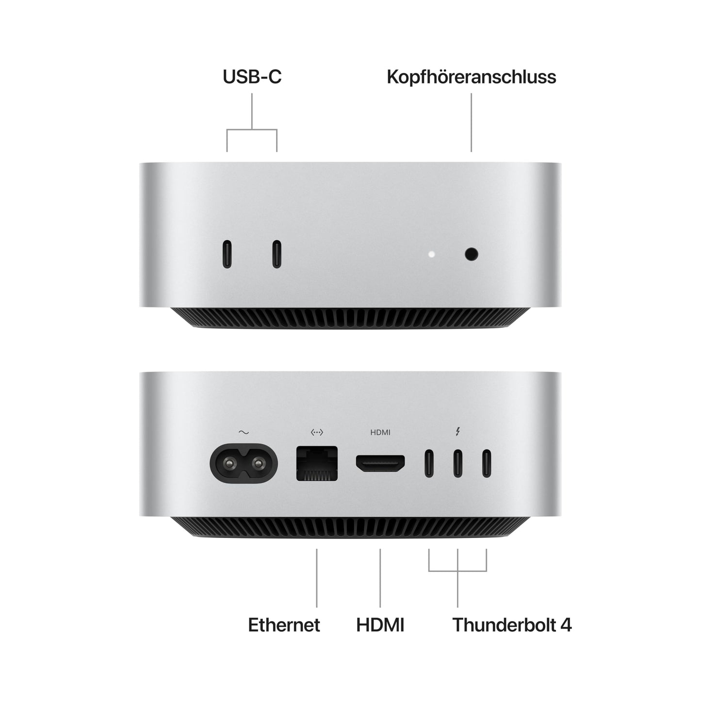 Apple Mac mini desktop computer with M4 chip with 10 core CPU and 10 - MU9D3D/A