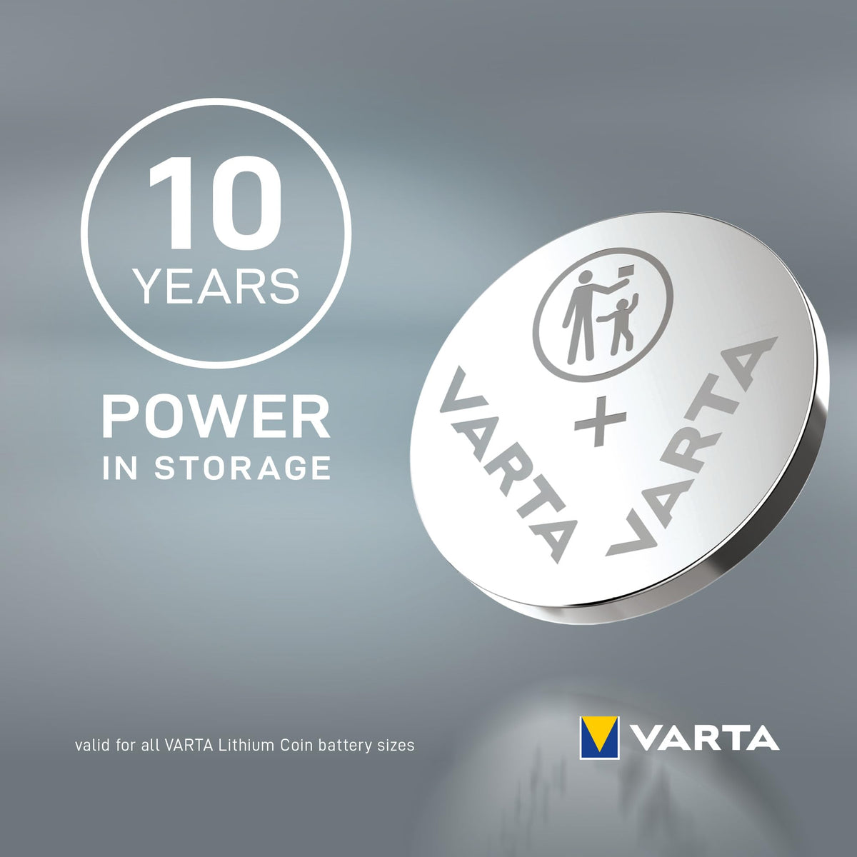 Baterii VARTA Knopfzellen CR1632, 10 bucăți, Power on Demand, litiu, 3V, ambalaj sigilat pentru siguranță, pentru dispozitive Smart Home, chei auto și alte aplicații (pachet cu 2) - 4.0085E+12