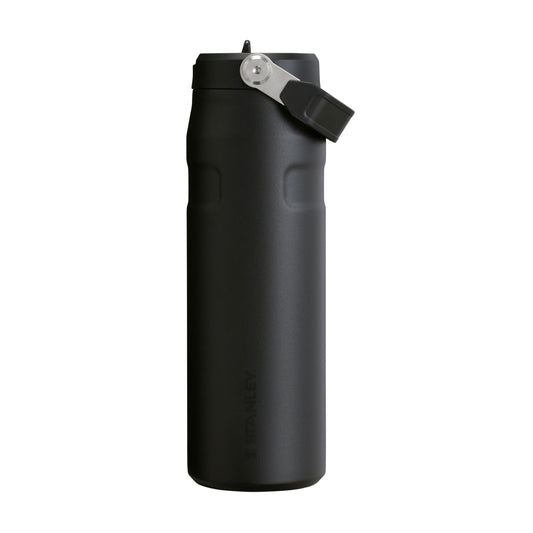 Stanley 1913 Flip Straw drinking bottle with straw 0.7L - thermal mug cools for 10 hours - ice cold for 3 days - BPA-free - leak-proof - for cup holders - dishwasher safe - black - 10-11283-143