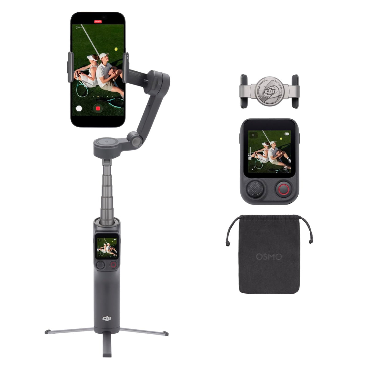 Osmo Mobile 8P Gimbal Stabilizer for iPhone & Android, Remote Control - 6937224142947