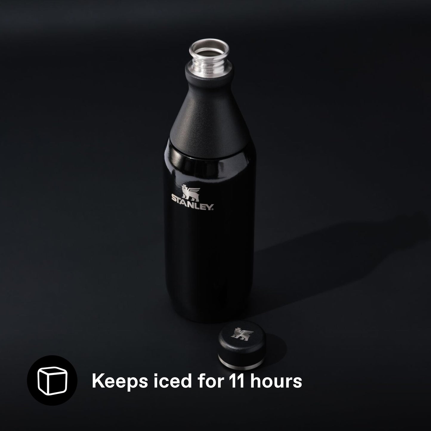 Stanley 1913 All Day Slim Drinking Bottle 0.6L - Black - 10-12069-024