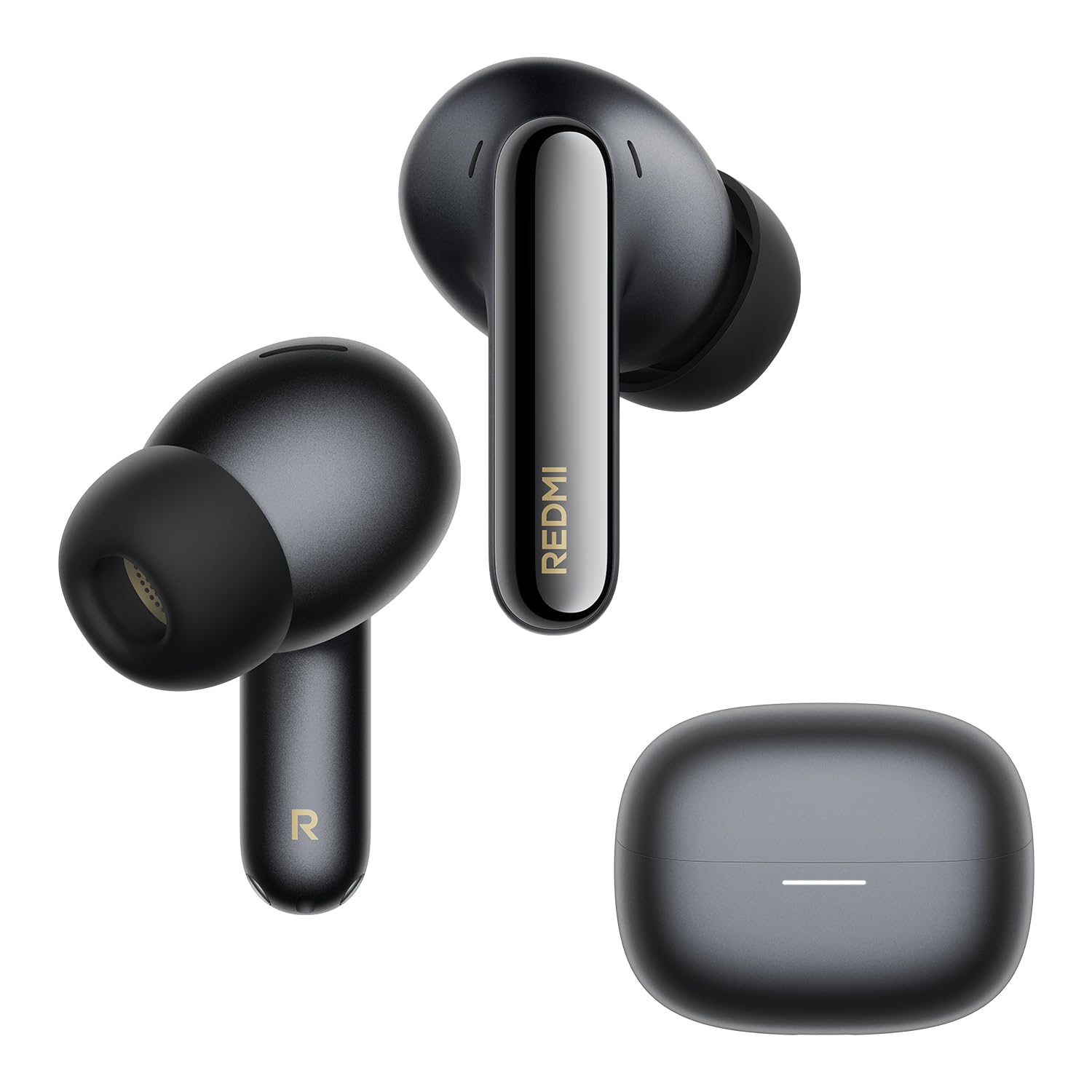 XIAOMI REDMI Buds 8 Pro, true wireless Bluetooth, 55dB active noise cancellation, triple drivers, Hi-Res HiFi sound, Dolby Audio, up to 33 hours of battery life, Bluetooth 5.4, IP54, Black - M2535E1