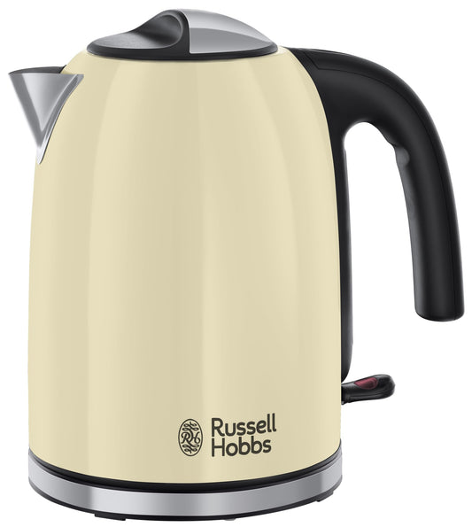 Russell Hobbs Kettle, 1.7 l, 2400 Watt, Stainless Steel Cream, Limescale Filter - 20415-70