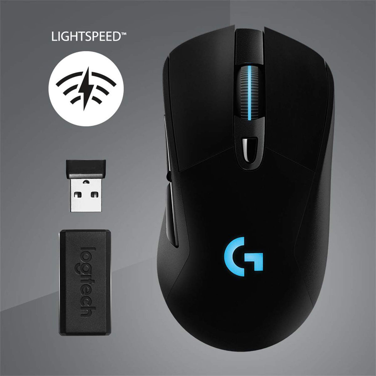 Logitech G703 LIGHTSPEED wireless gaming mouse with HERO 25K DPI sensor - 910-005640