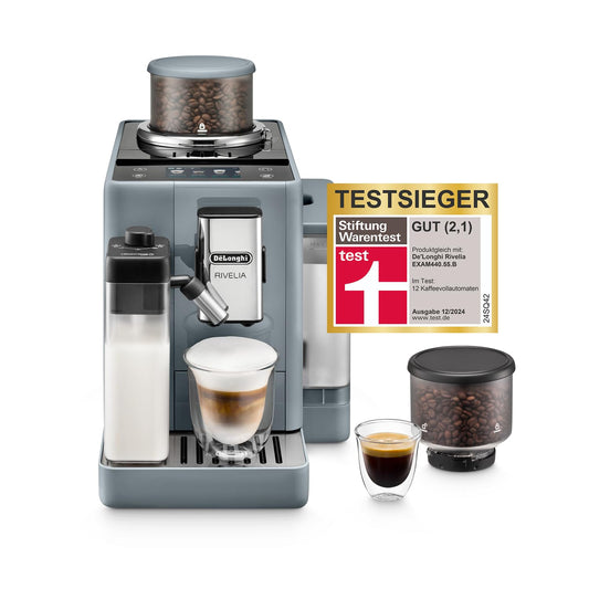 De'Longhi Rivelia - Fully Automatic Coffee Machine 16 Beverages Gray - EXAM44055G