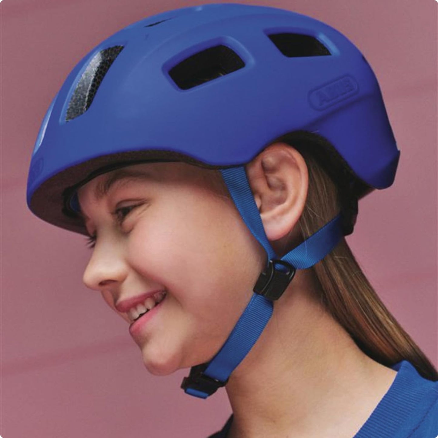 ABUS Youn-I 2.0 bicycle helmet - with light for children, teenagers and young adults - for girls and boys - mono blue, size S - 40157