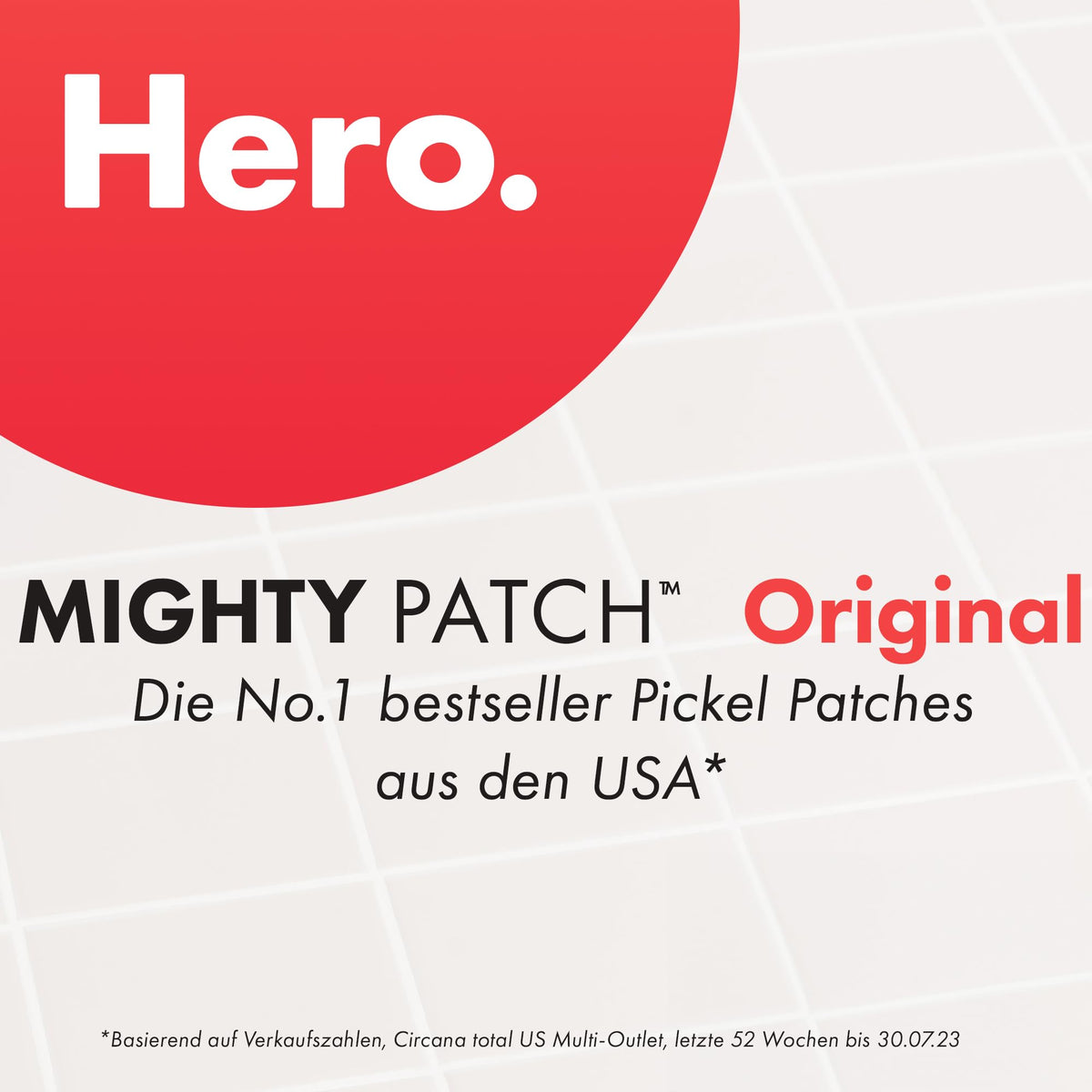Mighty Patch Original Patches pentru coșuri de la Hero Cosmetics, plasturi mici din hidrocoloid pentru tratamentul acneei, 72 de bucăți (pachet cu 4). - 509870