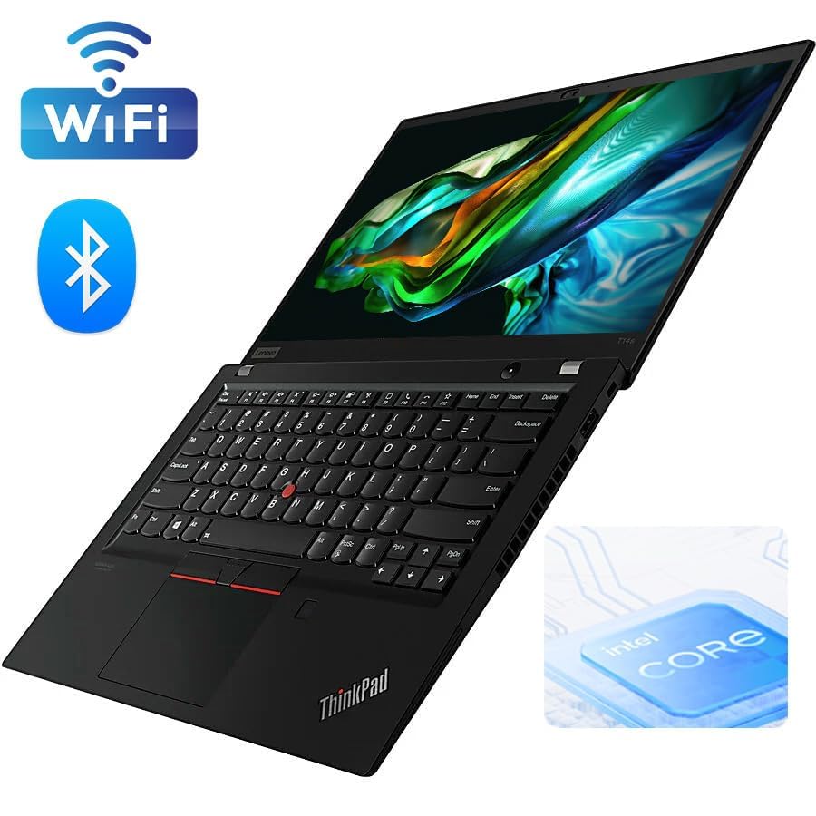 Lenovo ThinkPad T14s Gen 1 Laptop, Intel Core i7-10610U, 14 inch FHD (1920 x 1080), 32 GB RAM, 512 GB SSD, tastatură QWERTY japoneză, HDMI, Webcam, Windows 11 Pro (recondiționat)