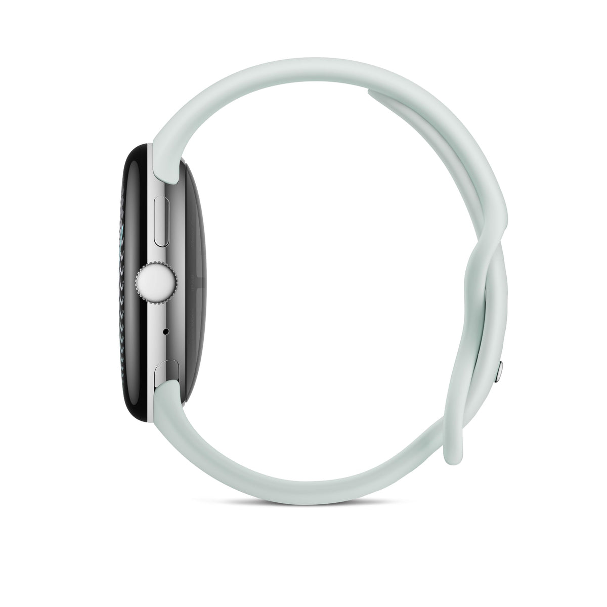 Google Pixel Watch 5 (45 mm) - Smartwatch - Silver Case/Fog Band, Wi-Fi - GA10892-DE