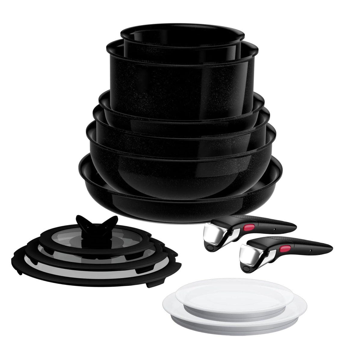 Tefal Ingenio Explore 13-piece Cookware Set, Black, L2679302