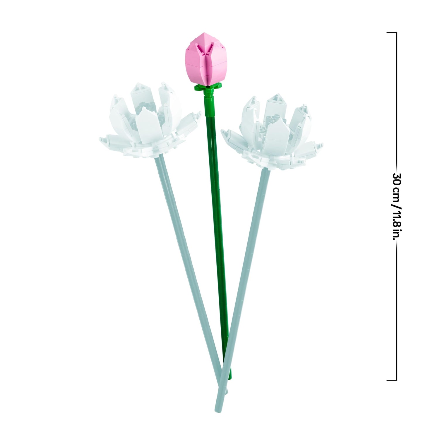 LEGO Botanicals Lotus Flowers - Faux Flower Bouquet Building Set for 8+ Year Old Girls and Teens - Bedroom Decoration or Desk Decor - DIY Birthday Gift Idea - 40647