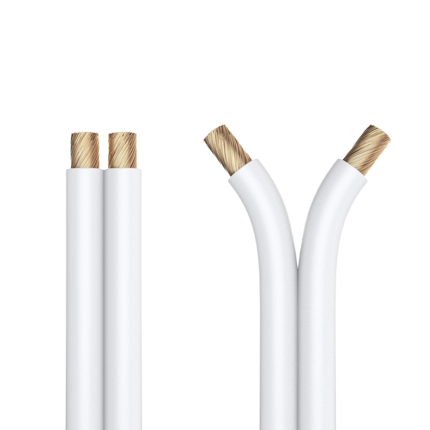 PureLink speaker cable OFC 2x4.00mm² (0.20mm), 10.0m, white with light gray characteristic - SE-SP071-010