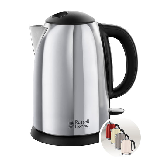 Russell Hobbs Victory Kettle, 1.7 l, 2400 Watt, Polished Stainless Steel - 23930-70