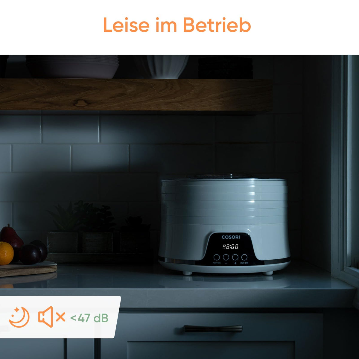 Cosori Dörrautomat, Food Dehydrator, 5 Tabletts, 350W, Alb - 051