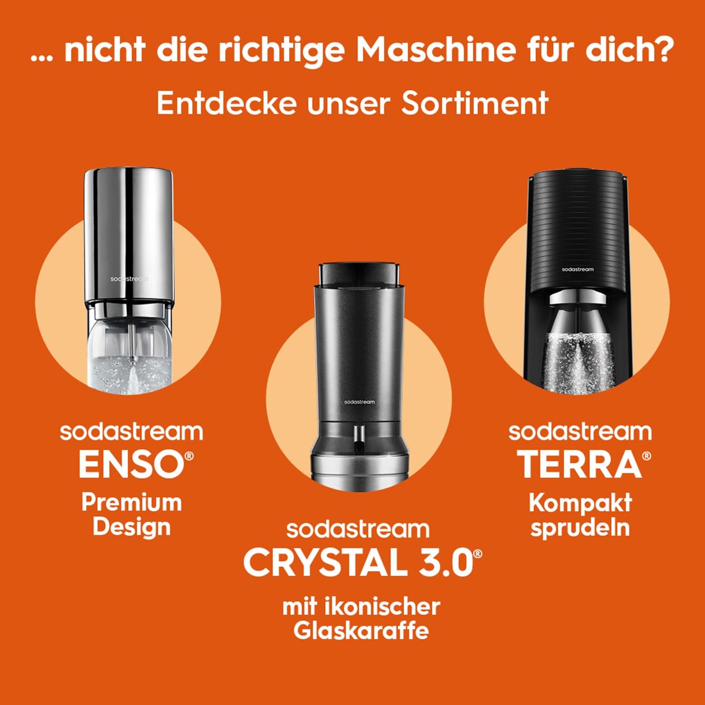 SodaStream water soda maker duo with CO2 cylinder, 2x glass bottles and 2x 1L dishwasher-safe plastic bottles, white, height: 44 cm - 1016814491