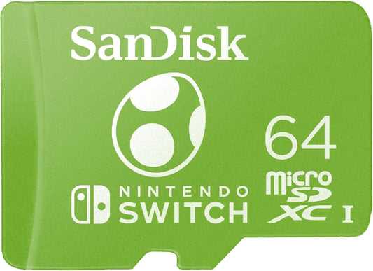 SANDISK microSDXC UHS-I Memory Card for Nintendo Switch - SDSQXAO-064G-GN6Z2