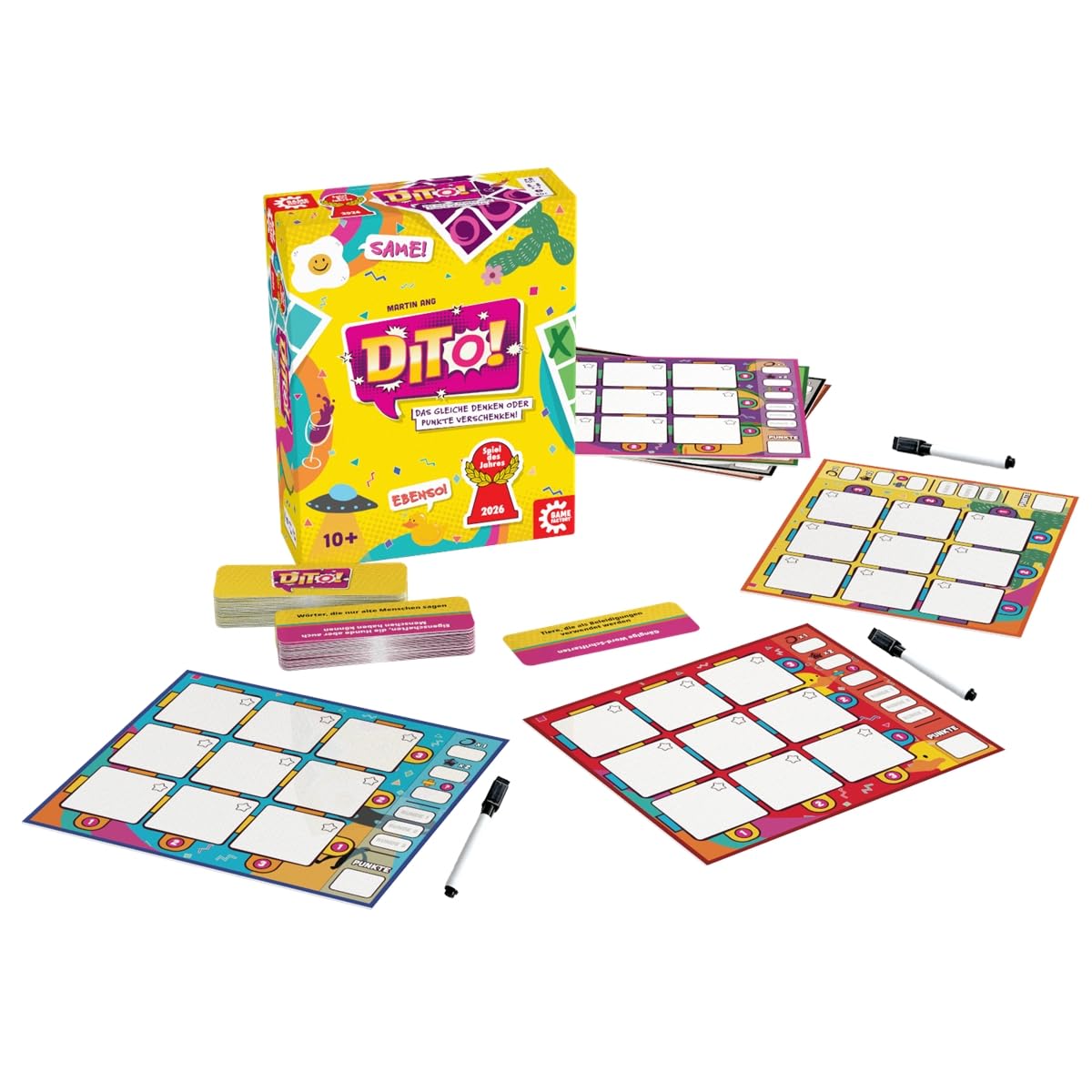 Game Factory 646031 Ditto, the wordy party game for 3 to 7 players