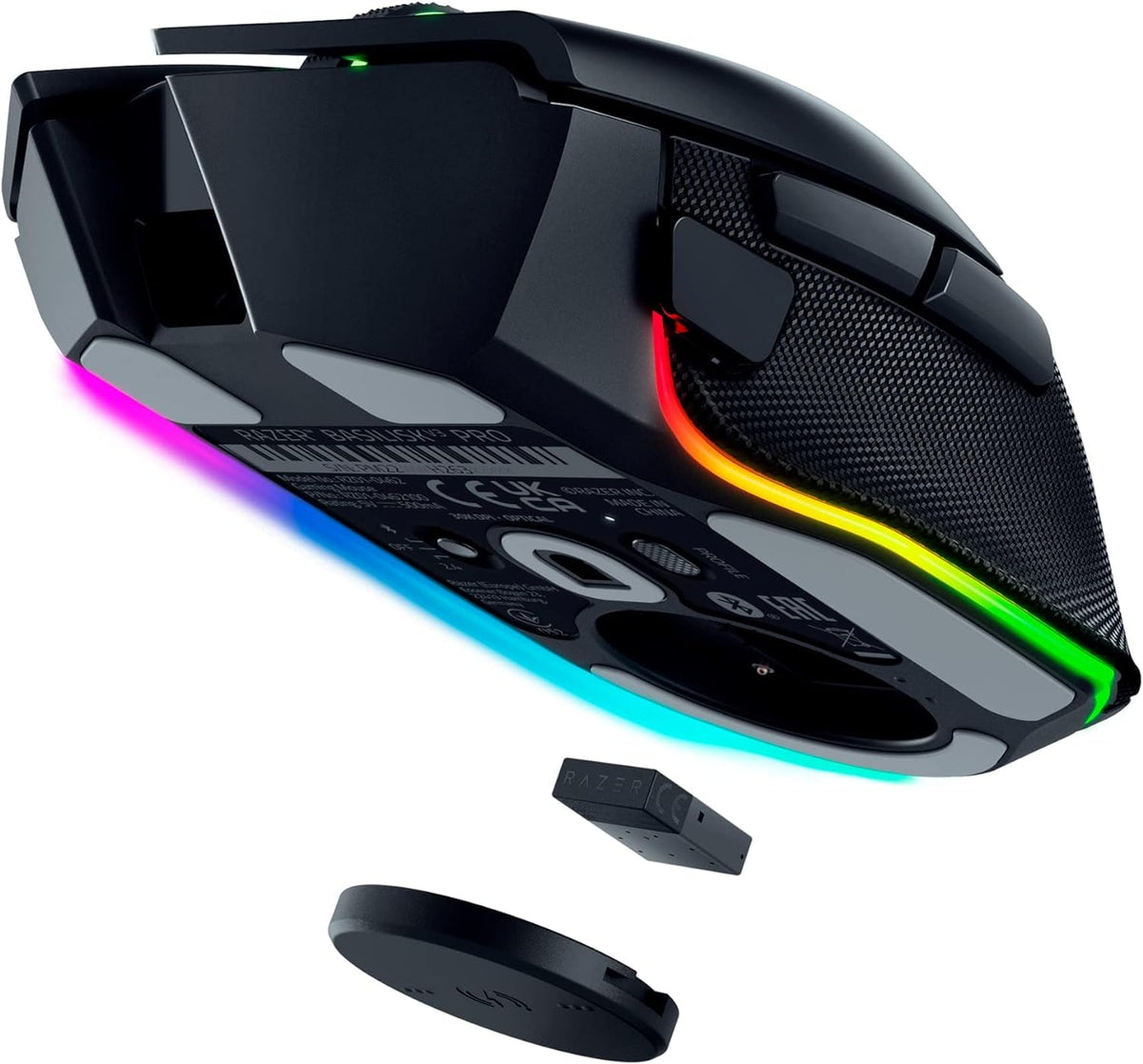 Razer Wireless Charging Puck - Modul de încărcare wireless/accumulator pentru mouse-uri compatibile - compatibil cu Basilisk V3 Pro, Cobra Pro și Naga V2 Pro | Negru - RC21-01990200-R3M1