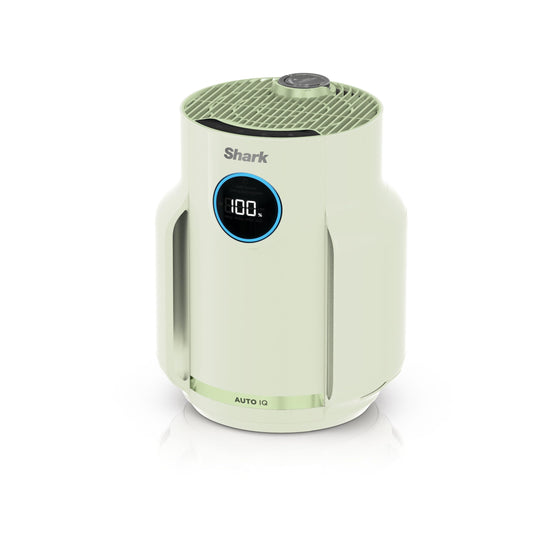 Shark NeverChange Air Purifier for Allergy Sufferers, 23 m² room coverage, up to 5 years, compact air filter for home, HEPA filter, captures 99.97% of allergens, quiet, LED display, Mint HP072EUGN