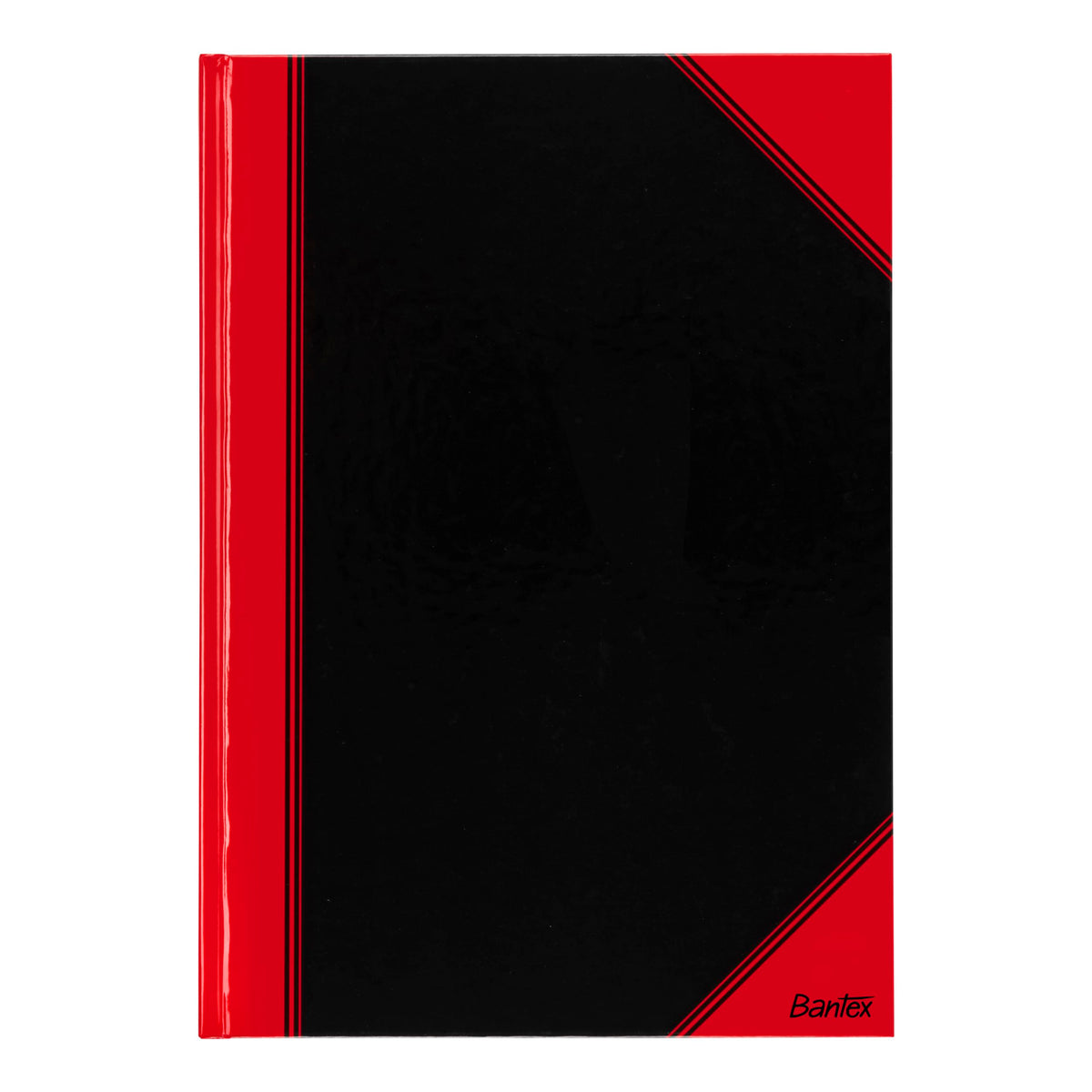 Bantex A4 Checked Notebook, Hardcover, 192 Pages, Black, Pack of 6 - 100302815
