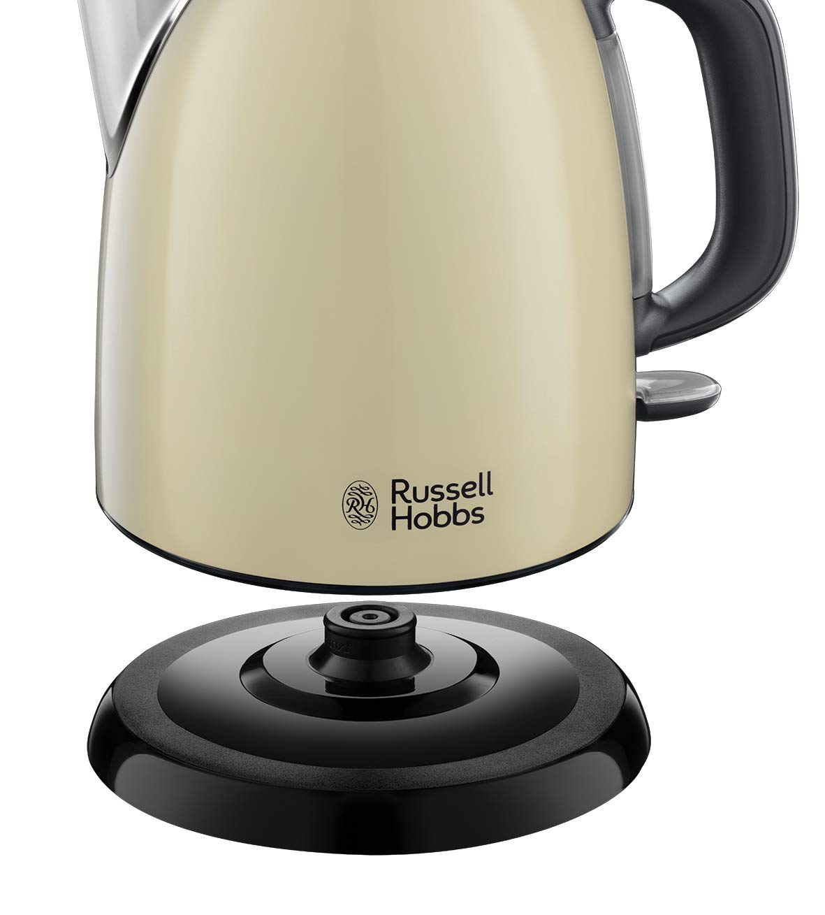 Russell Hobbs Fierbător de apă, 1,0 l, Oțel inoxidabil Crem, Funcție de fierbere rapidă - 24993-70