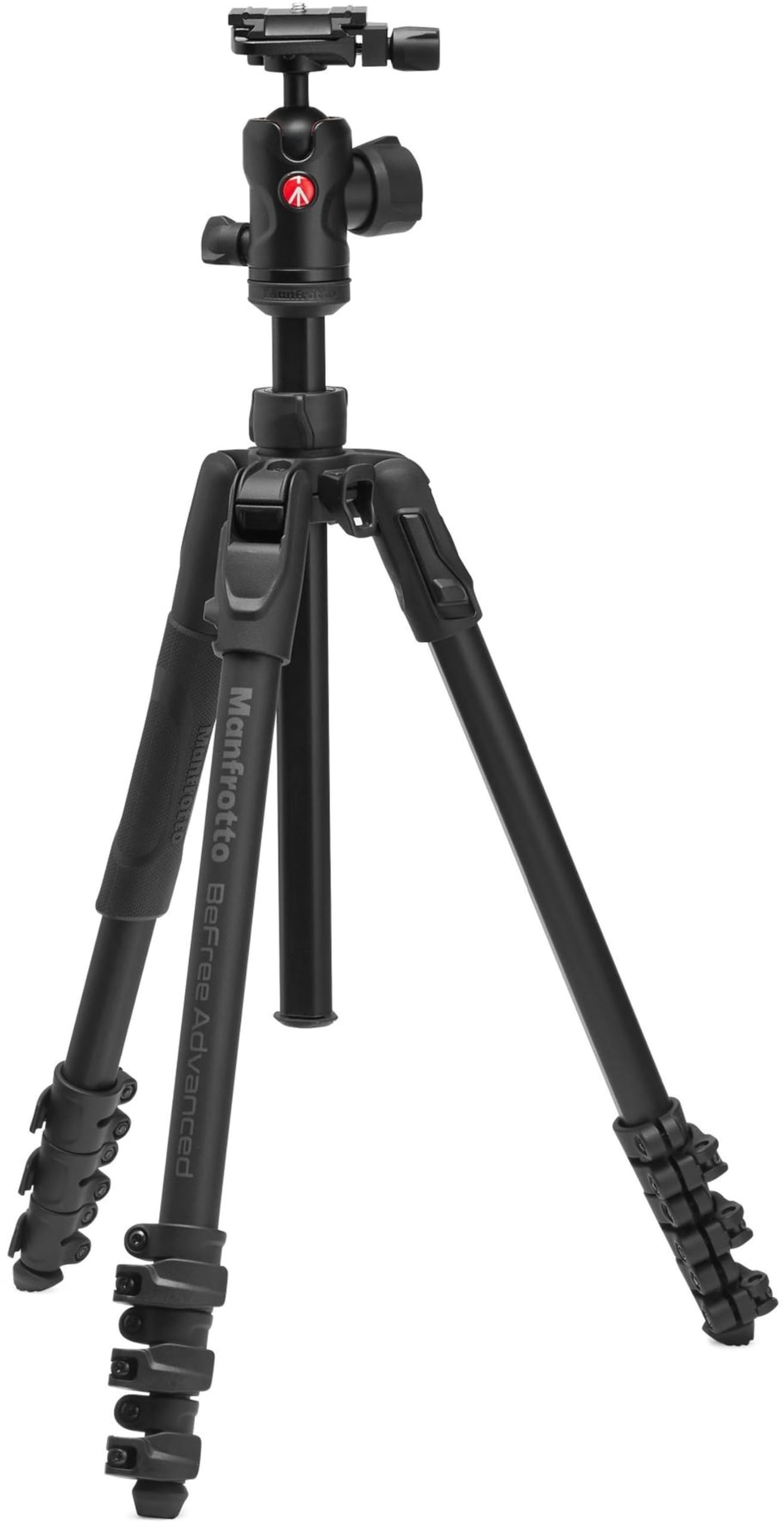 Manfrotto Befree Advanced AS Camera Tripod Lever Lock Compatible with Arca-Swiss Portable Compact Travel Tripod Set Ball Head Aluminum Tripod for DSLR Mirrorless Cameras Camera Accessories - MKBFRLA4FB-BH