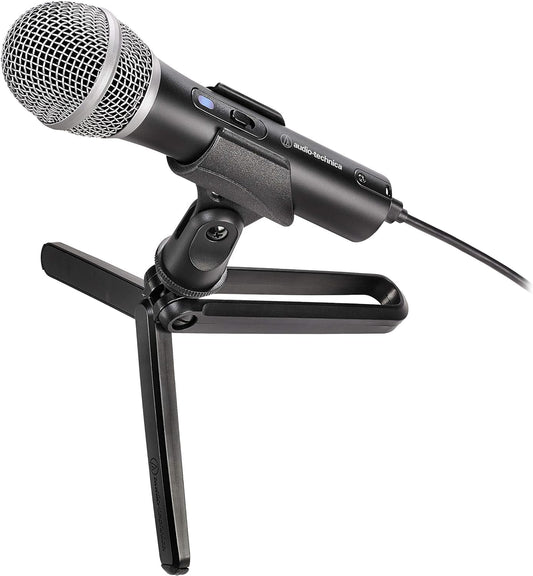 Microfon de streaming/podcast Audio-Technica 2100x-USB negru - ATR2100x-USB